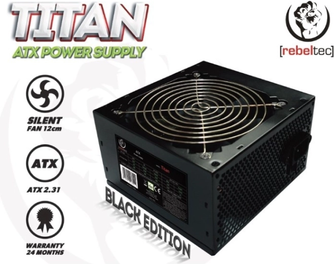 Fuente de alimentación universal para PC ATX 2.31 REBELTEC Titan 450W