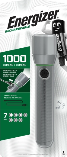 Energizer Vision HD Metal Rechargeable – linterna de mano recargable