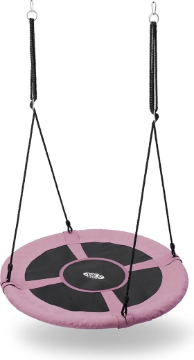 Nils camp columpio nido de cigüeña rosa 100 cm