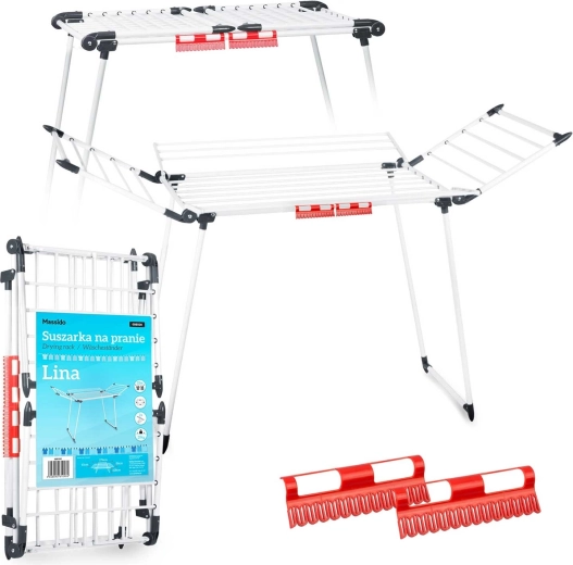 Tendedero plegable de pie para ropa MASSIDO Lina 22 m