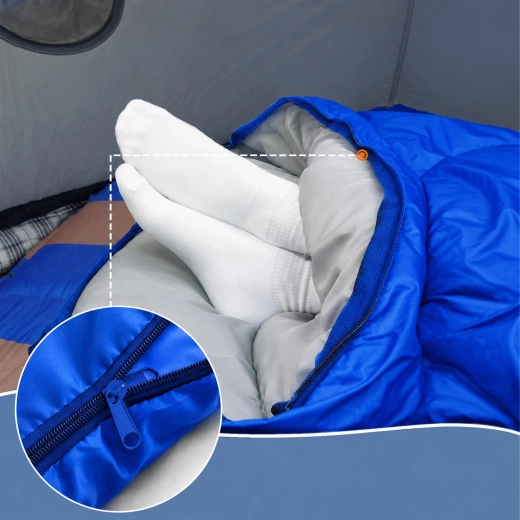 2 en 1: saco de dormir o manta