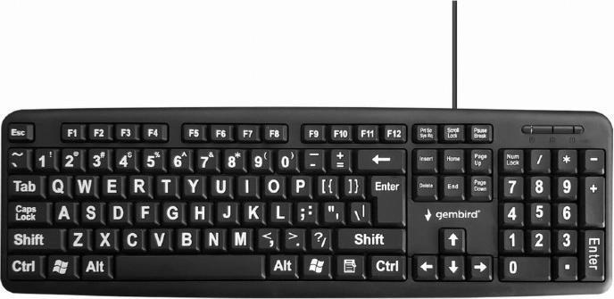 Teclado USB estándar para personas mayores