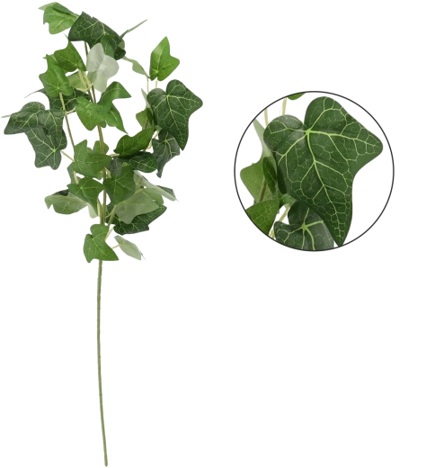 Ramita artificial con hojas verdes 63 cm