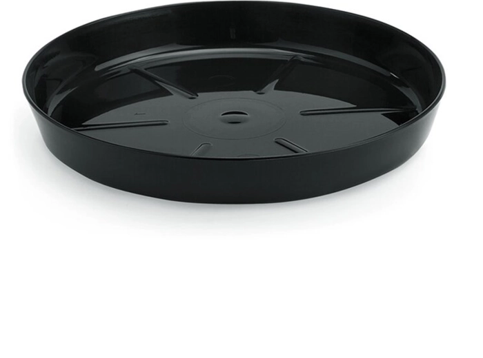 Plato para maceta negro 19,7 cm