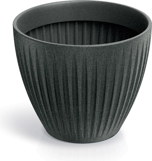 Maceta Latia Round 40 cm – granito negro
