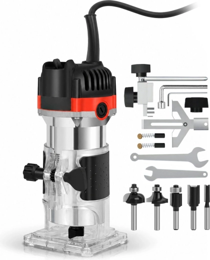 Fresadora de superficie para madera de 800 W
