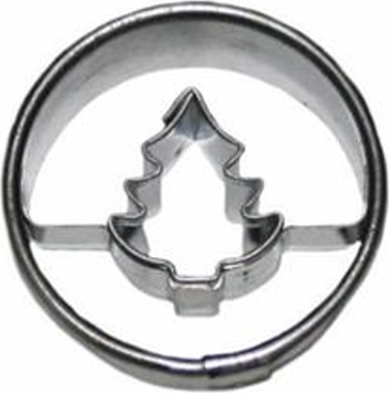 Cortador para galletas circular con abeto 3 × 1,6 cm
