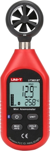 Mini anemómetro Uni-T UT363BT con Bluetooth