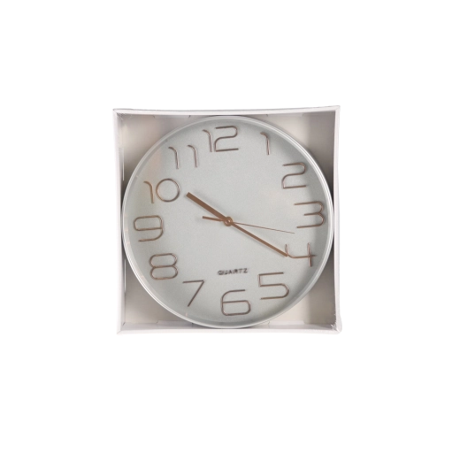 Reloj de pared redondo de cuarzo 30,5 cm