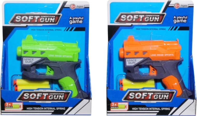 Pistola de plástico para dardos de espuma para niños