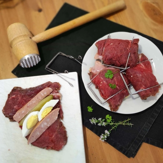 Rollos y aves presentables sin cordel