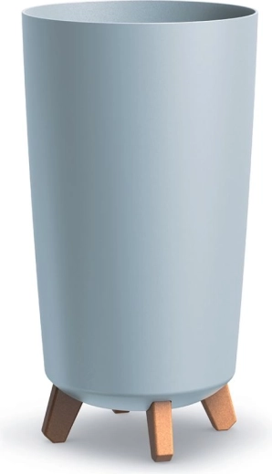 Maceta Gracia Tubus Slim 24 cm gris claro
