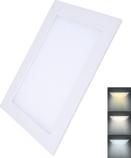 Solight mini panel LED CCT para falso techo cuadrado 24 W