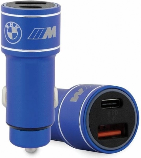 Cargador de coche BMW M Edition 20 W PD/QC 3.0 azul