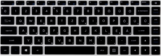 Funda de silicona para el teclado de portátiles Umax con distribución húngara