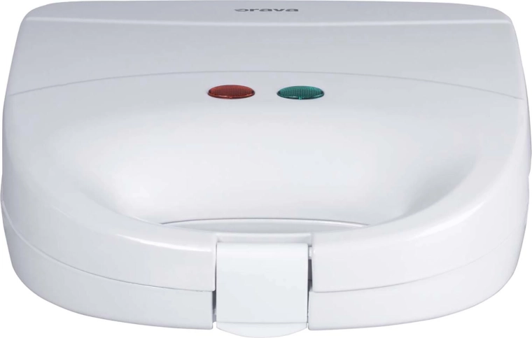 Sandwichera triangular 750 W blanca