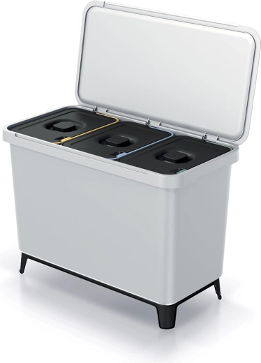 Cubo de basura para clasificación Prosperplast Systema 3×10 l, de pared y de pie