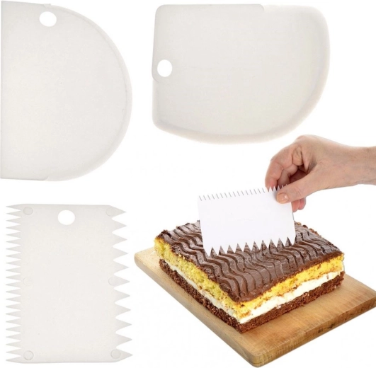 Espátulas de repostería 12 cm, juego de 3 uds