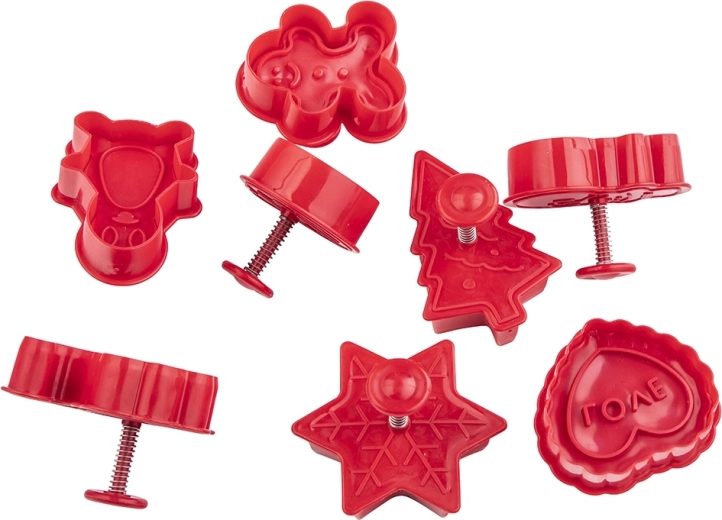 Set de 8 cortadores navideños con sello