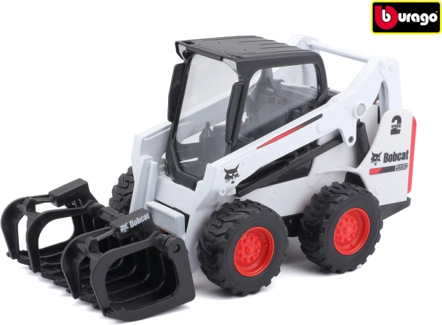 Bburago Farmland minicargadora Bobcat con garra 10 cm
