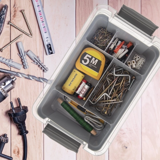Inserto interior gris para una mejor organización