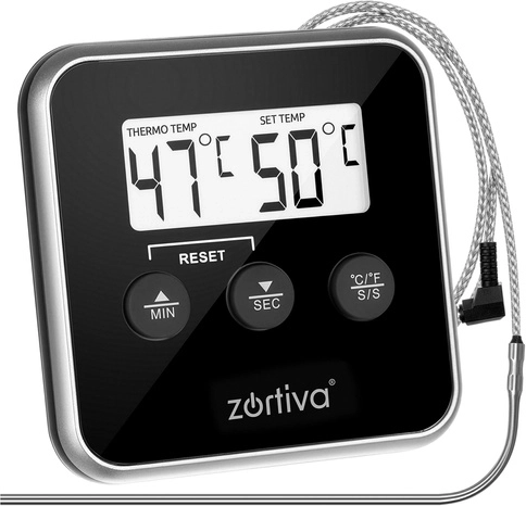 Alarma de temperatura y temporizador