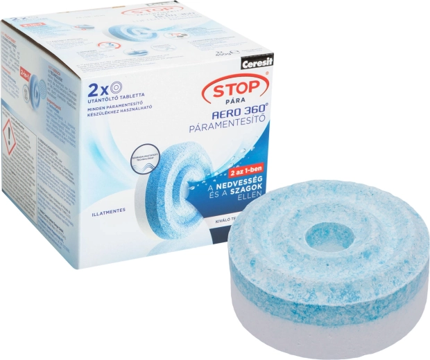 Tabletas de repuesto Ceresit Stop Humedad Aero 360° con aroma a lavanda, 2 unidades