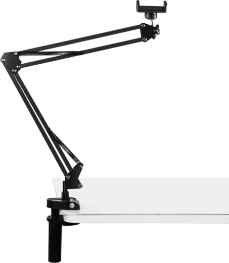 Soporte de mesa para teléfono PULUZ para transmisiones en vivo (negro)