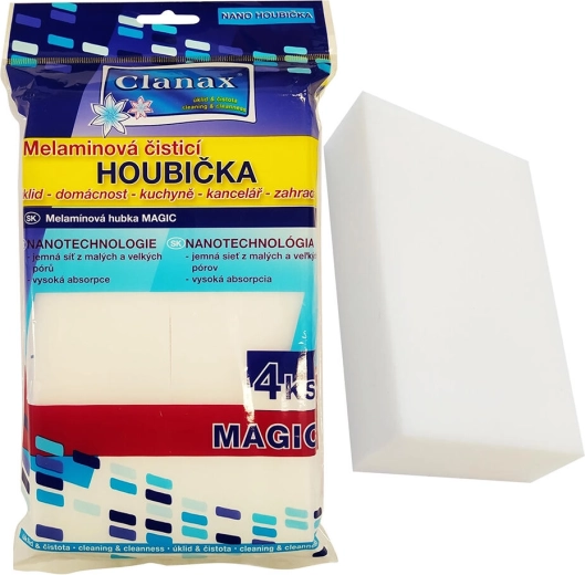 Esponja nano de melamina 10 × 6 × 2,5 cm (4 uds.)