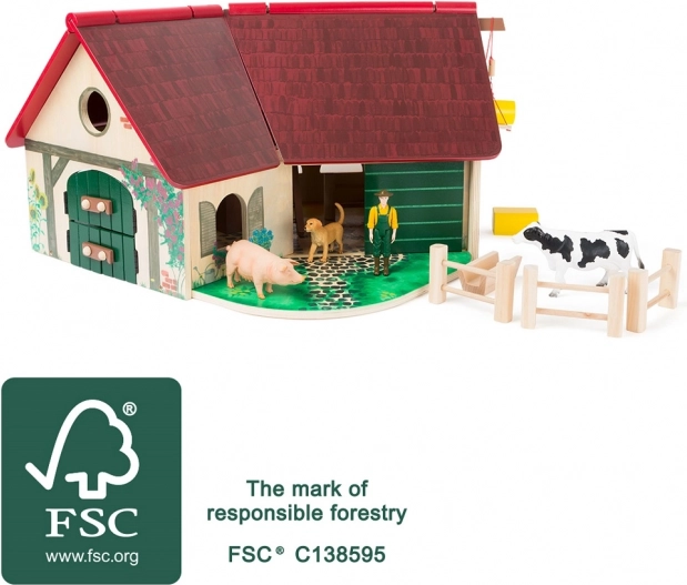 Granja de madera con animales Little Foot