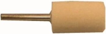 Muela abrasiva cilíndrica con vástago 2 × 8 mm, grano 100, dureza L
