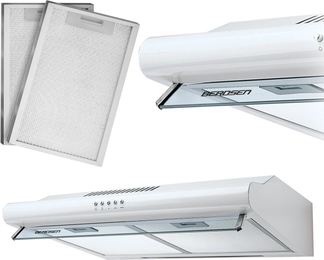 Campana extractora bajo mueble 60 cm blanca BERDSEN BE-10A