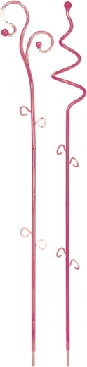 Soporte para orquídeas Decor I, rosa transparente, 58,5 cm