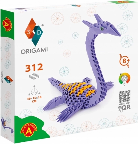 Alexander set creativo Origami 3D – plesiosaurio