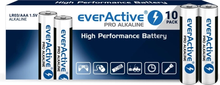 Baterías alcalinas EVERACTIVE Pro Alkaline AAA (LR03)