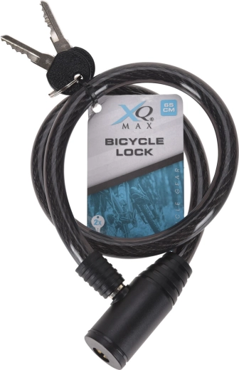 Candado de cable para bicicleta 12 × 650 mm, 2 llaves