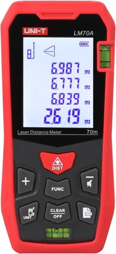 Medidor láser UNI‑T 70 m LM70A