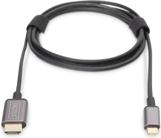 Cable adaptador HDMI 4K 30Hz a USB Tipo C 3.1 negro 1,8 m