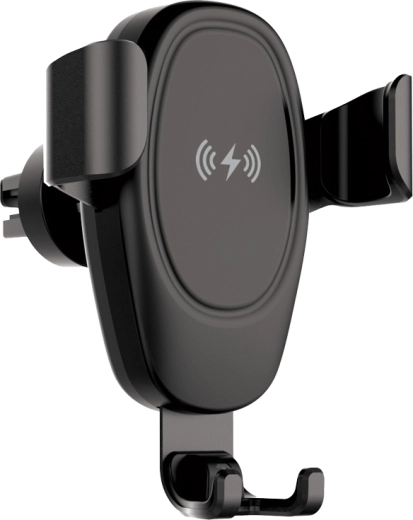 Setty IUS-01 soporte inductivo para teléfono en el coche, negro