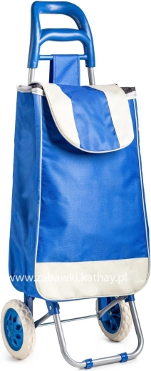 Bolsa para carrito de la compra con ruedas azul - 1 pieza
