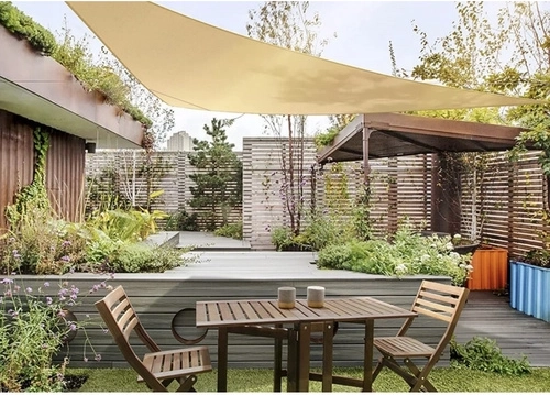 Sombra agradable para la terraza y el jardín