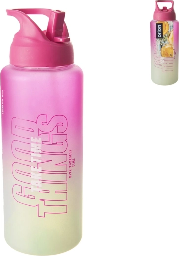 Botella de tritán Moly Light de 1 l en rosa y verde