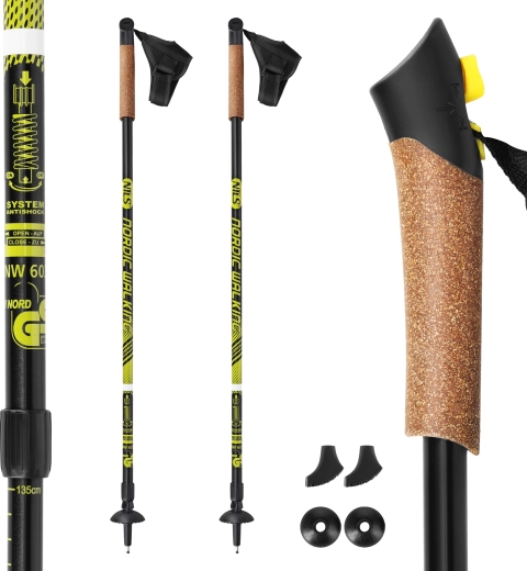 Bastones de nordic walking Nils Extreme con anti-shock