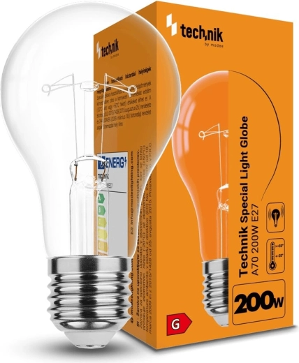 Bombilla especial A70 200 W E27 blanco cálido