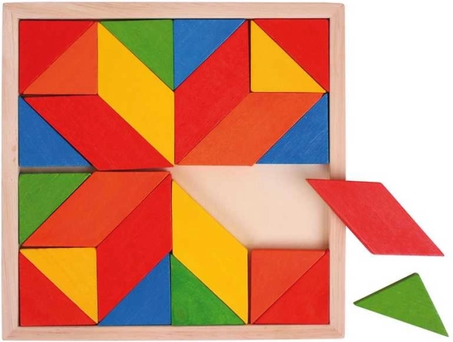 Bigjigs Toys mosaico de madera de colores