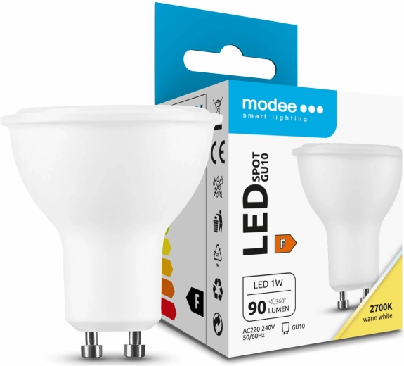Bombilla LED tipo foco GU10 1 W 2700 K 90 lm Modee Lighting