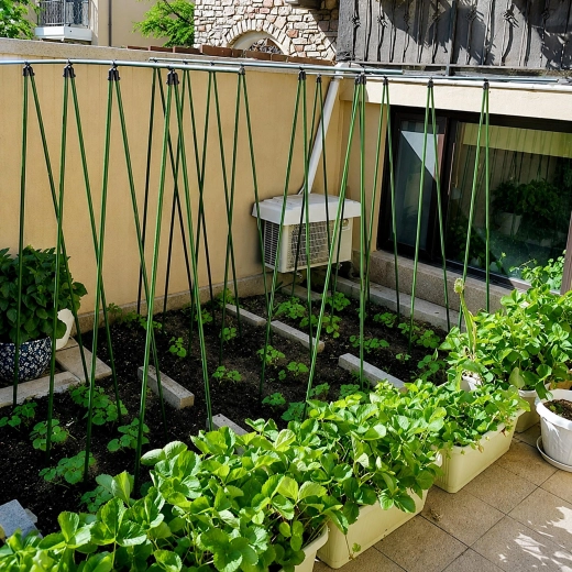 Ideal para estructuras de soporte y guiado de plantas
