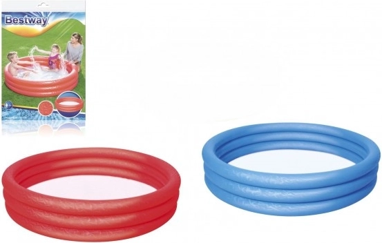 Piscina inflable infantil roja 152x30 cm Bestway con parche de reparación