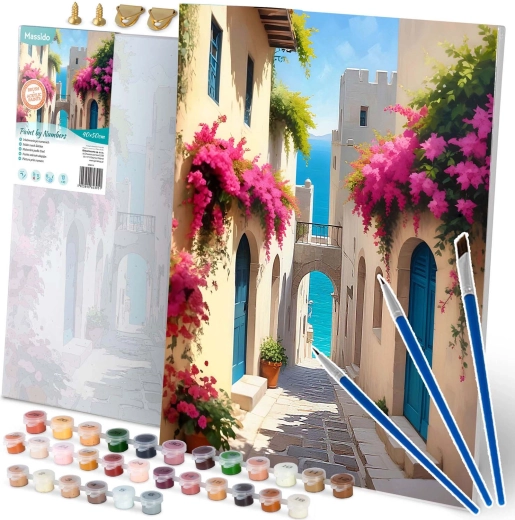 Pintura por números 40 × 50 cm – paisaje urbano MASSIDO