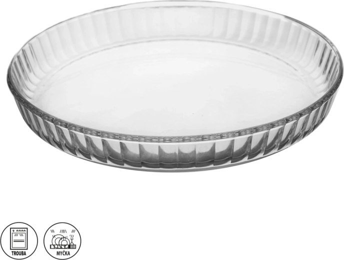 Molde de vidrio para tarta de vidrio borosilicato 27,5 cm